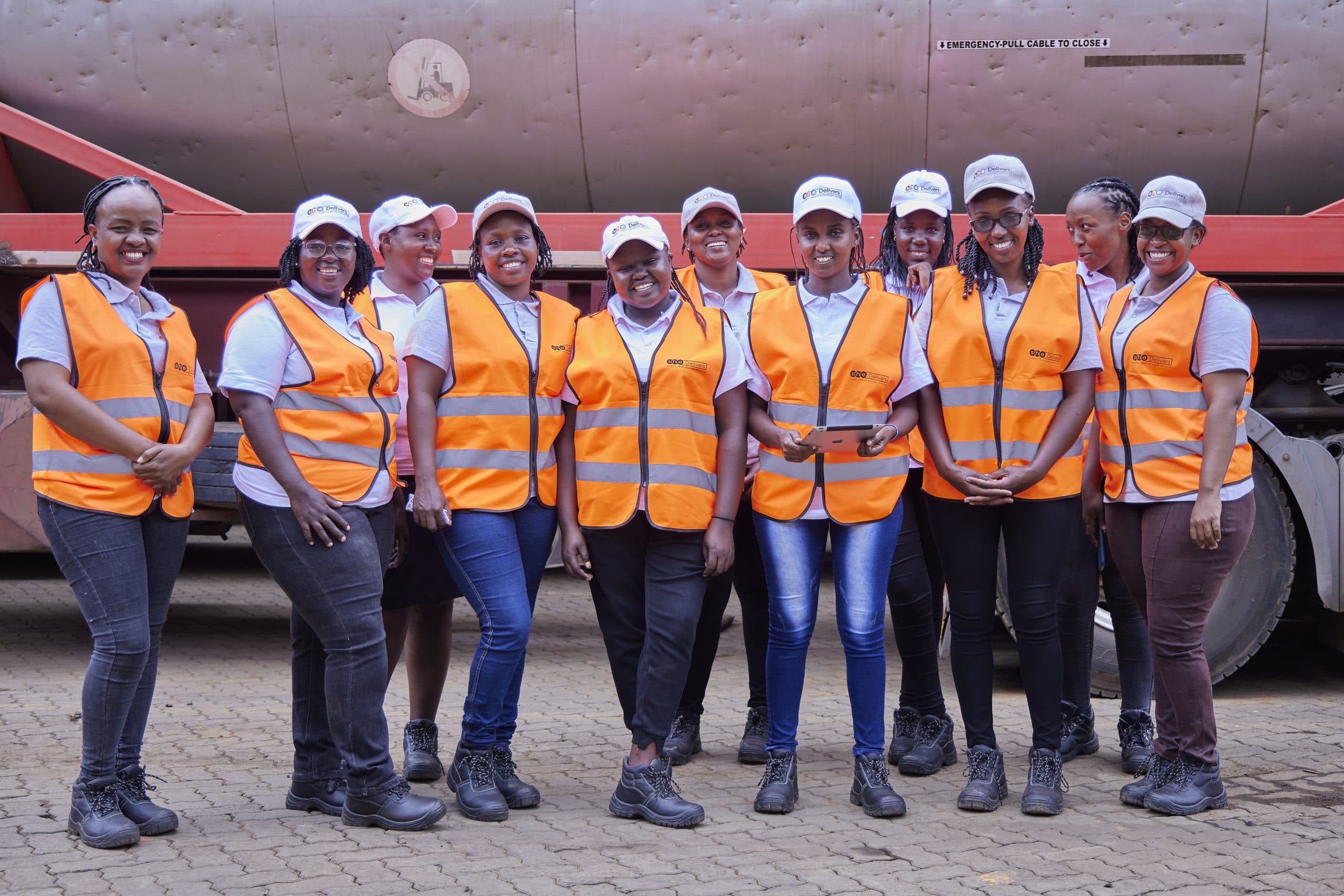 Women training through the SHE Delivers programme